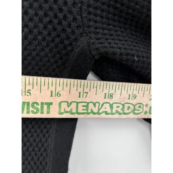 ATHLETA Womens XXS Thermal Honeycomb Pullover Sweater Merino Wool Blend In Black - Picture 6 of 8